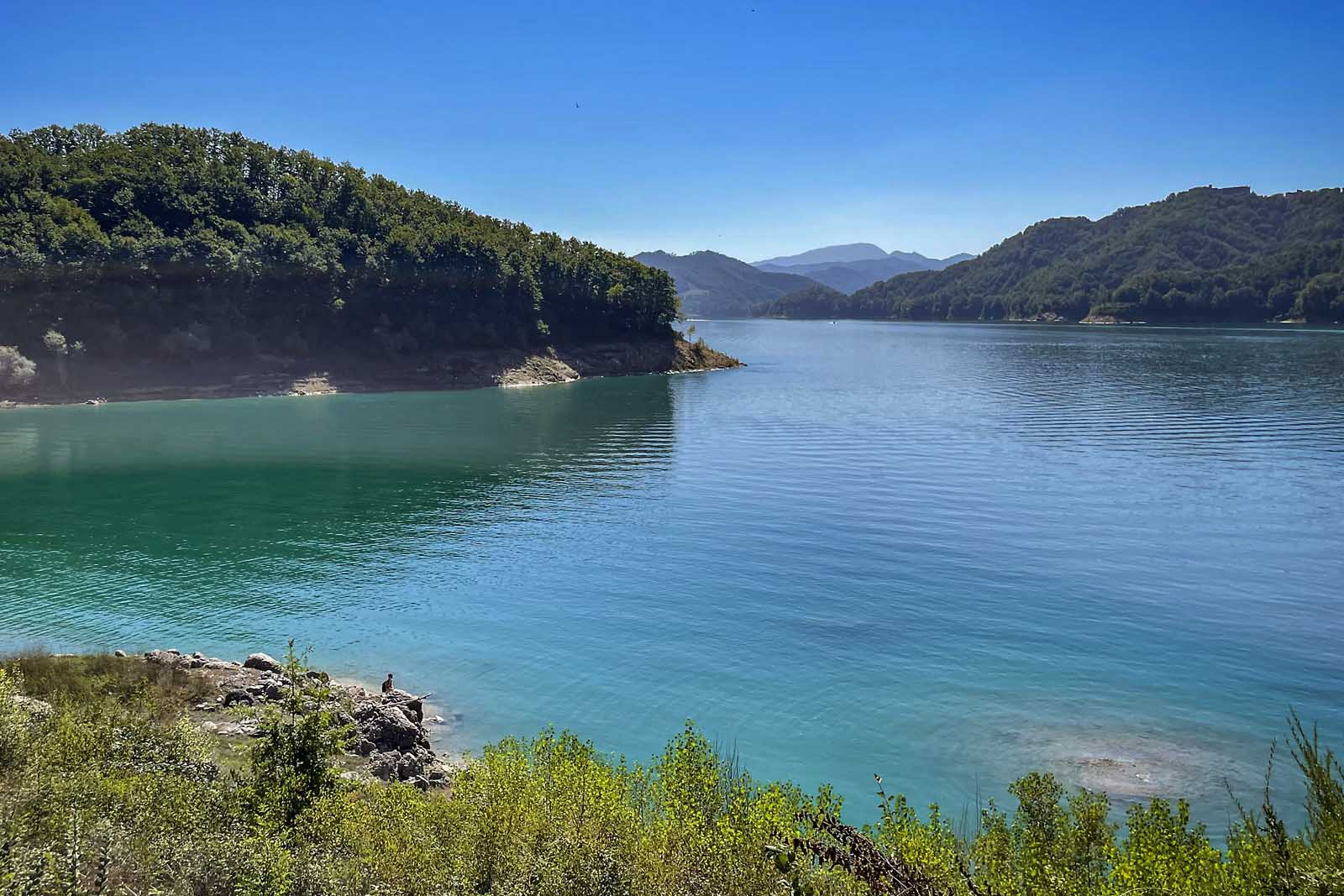 Veduta panoramica del Lago del Salto